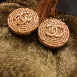 Chanel Golden Swirl Twist Buttons set of 2